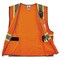 Ergodyne Two-Tone Hi-Vis Safety Vest S Class 2 H Back, , Zipper 6 Pockets, 2 Mic Tab, ID Window 8246Z-S - alternate 2